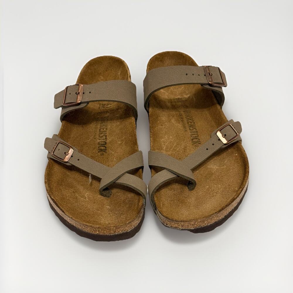 Birkenstock Mayari Stone Leather Strap Sandals Women Size 41 EU 10-10.5 - Picture 11 of 11